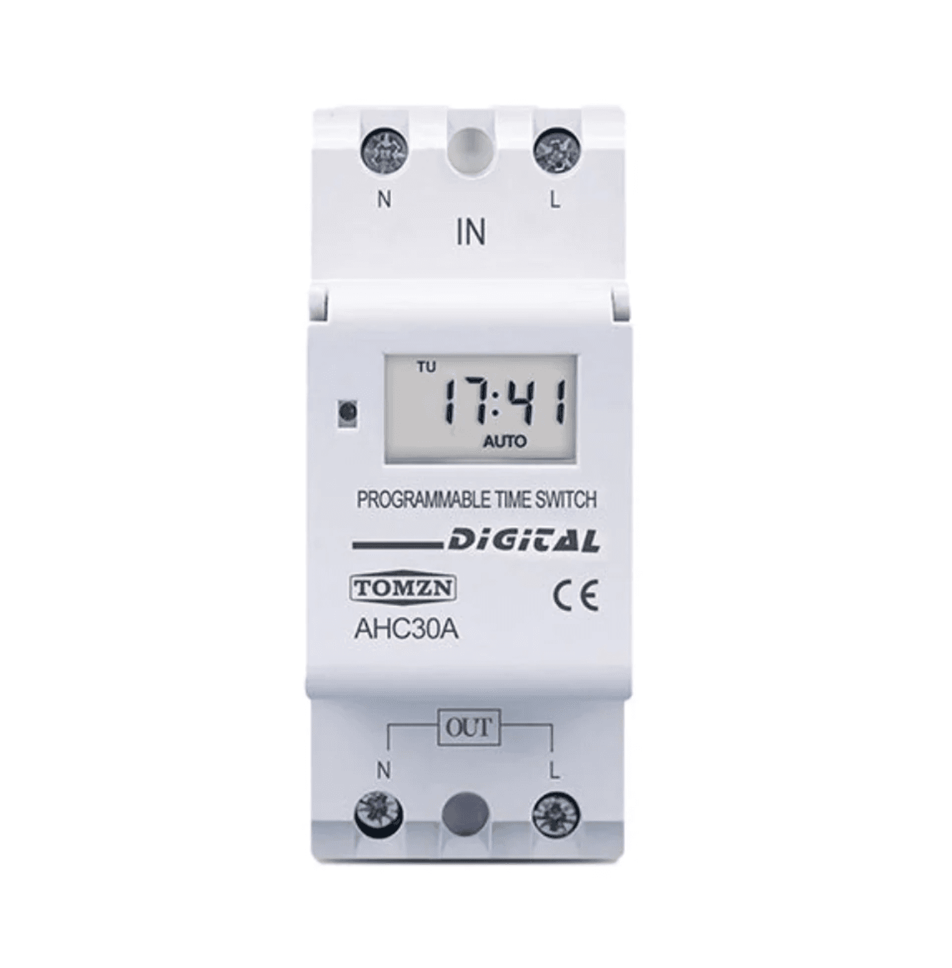 Tomzn 30A Weekly 7 Days Programmable Digital Time Switch Timer - image 1