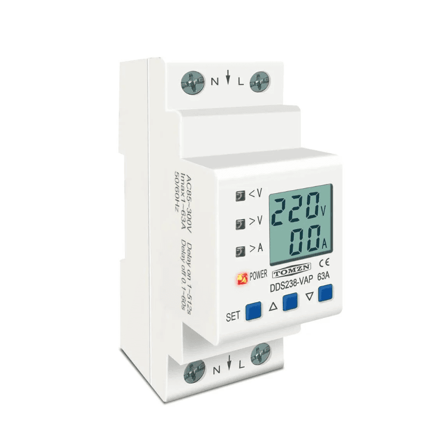 Tomzn DDS238-VAP Digital Voltage Protector 63A, 4in1 Adjustable (up to 400V) - image 2