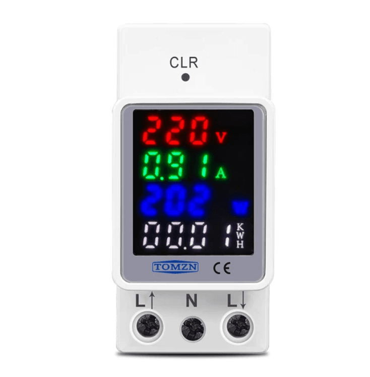 Tomzn TOVA-100C 4in1 100A AC Din Rail Energy Meter - image 1