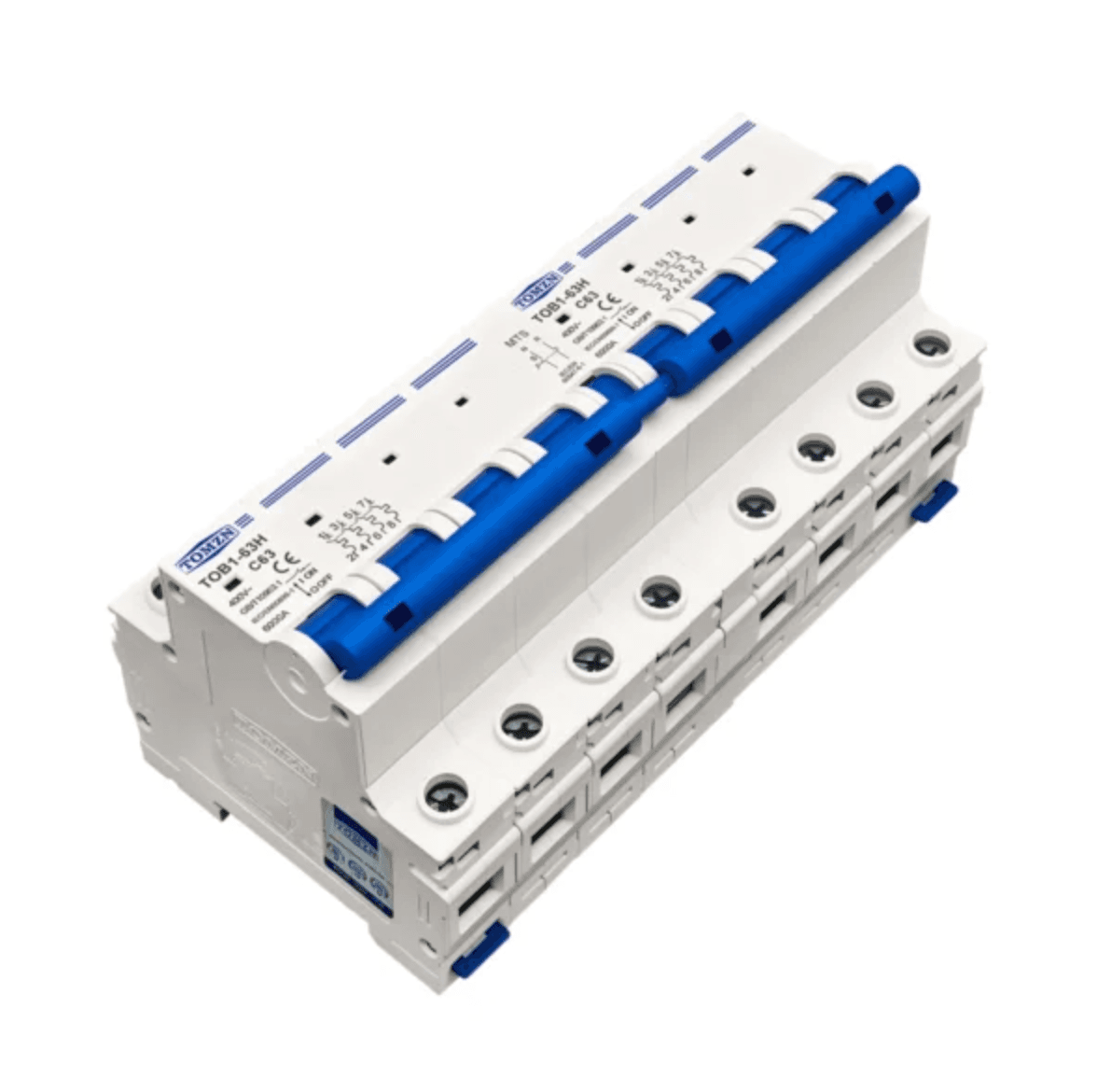 Tomzn AC 4P+4P 63A MTS Dual Power Manual Transfer Switch Circuit Breaker (Changeover) - image 3