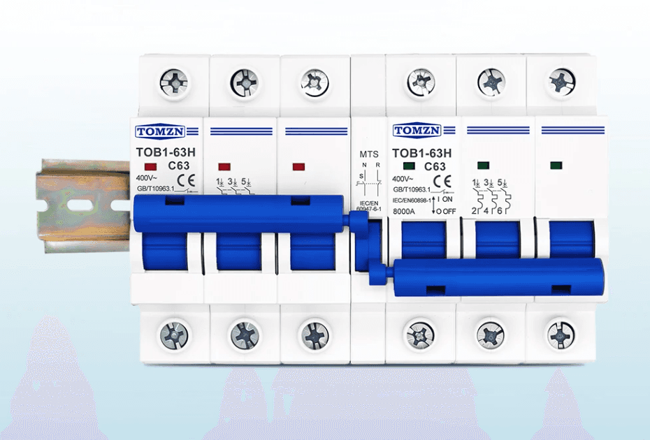Tomzn AC 3P+3P MTS Dual Power Manual Transfer Switch Circuit Breaker (Changeover) - image 3