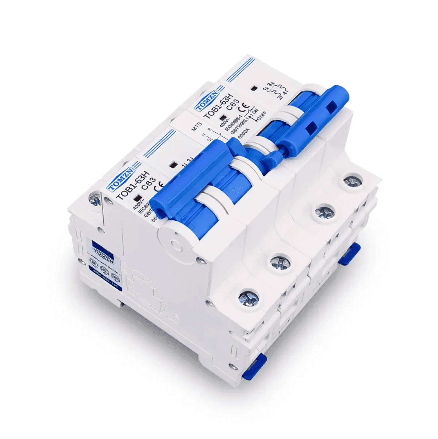 Tomzn AC 2P+2P MTS Dual Power Manual Transfer Switch Circuit Breaker (50Hz/60Hz Changeover) - image 2