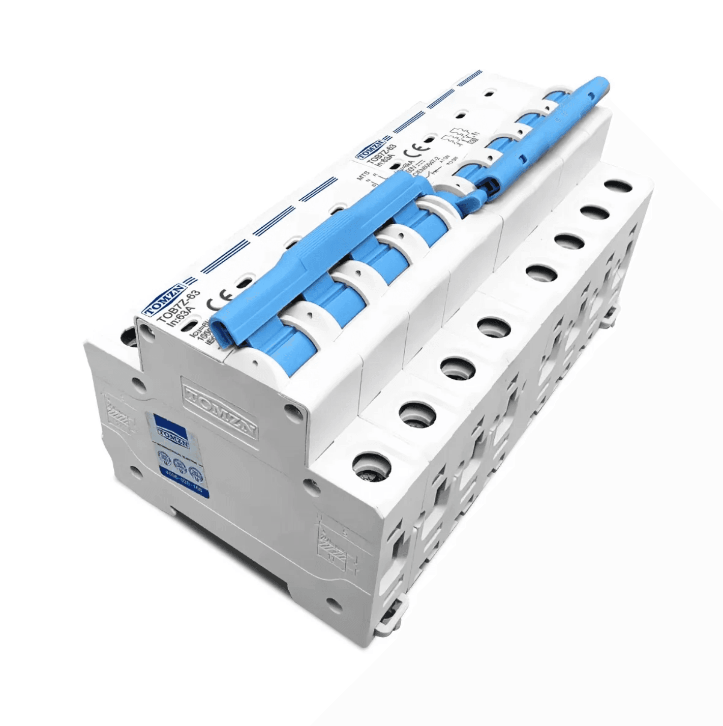 Tomzn TOB7Z-63 4P+4P 63A DC MTS Dual Power Manual Transfer Switch for PV System - image 2