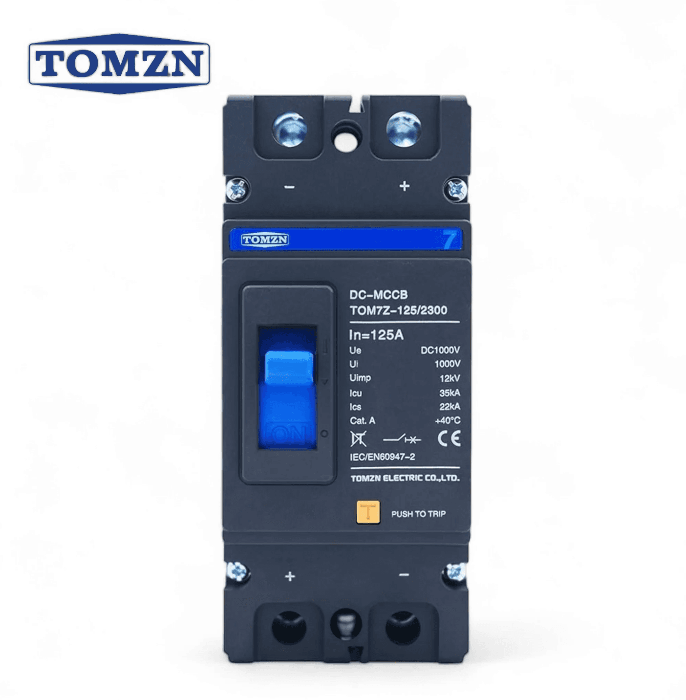 Tomzn TOM7Z 2P 125A DC MCCB Breaker - image 1
