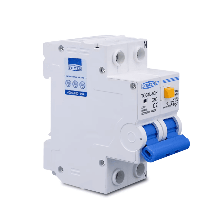 Tomzn 63 Amp RCBO - Residual Current Circuit Breaker with Overcurrent & Leakage Protection - image 2