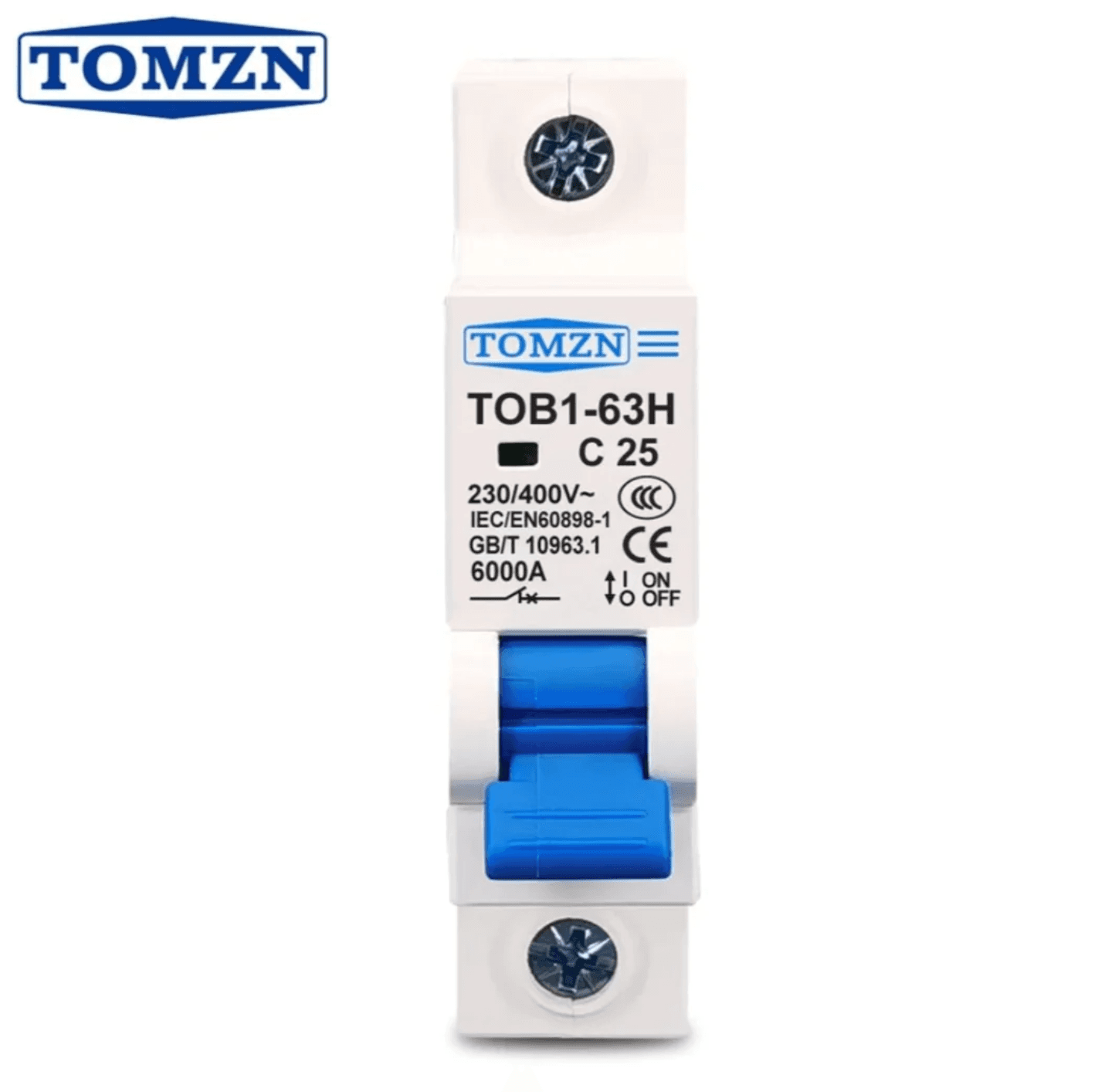 Tomzn 1P AC MCB Circuit Breaker C Type 230/400V - image 1