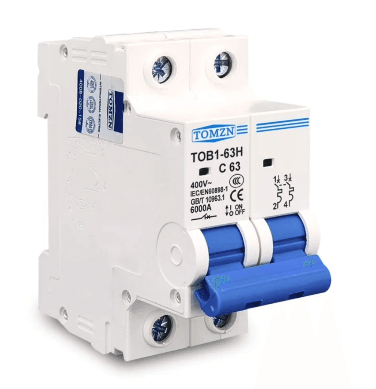 Tomzn 2P AC C Type MCB Circuit Breaker - image 3